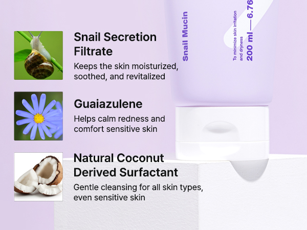 (모바일)스네일클렌저-2 مواد تشکیل دهنده شوینده آزولن تیام